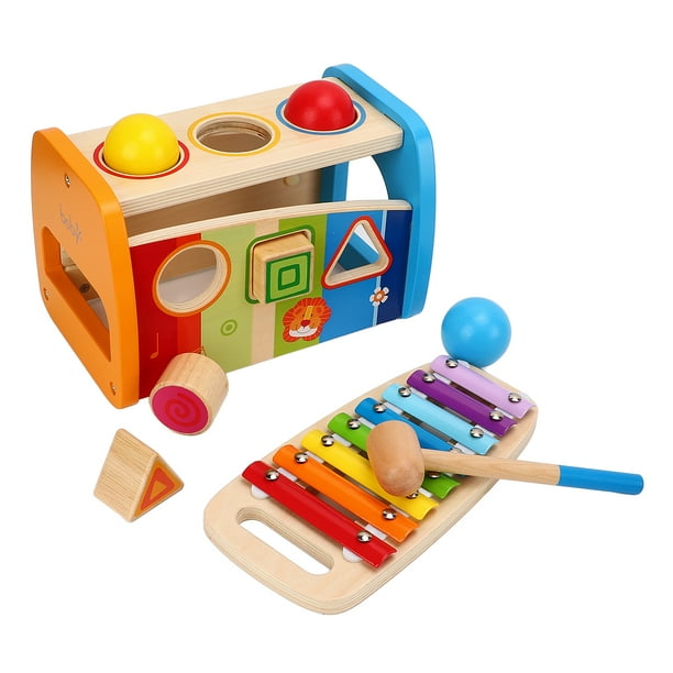 Shape Sorter Xylophone 2 in 1 Wooden Educational Colorful