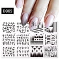 thumbnail image 1 of Abstract Nail Art Stickers, Line Nail Decals Water Transfer Blooming Nail Stickers Graffiti Curve Butterfly Leaf Flower Nail Tattoo Stickers For Women, 1 of 5
