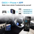thumbnail image 3 of ANCEL ELM327 V1.5 Bluetooth OBD2 Scanner Car Diagnostic Tool Engine Light Check, 3 of 11