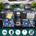 thumbnail image 5 of Car Back Seat Organizer 2 Pack Antique Nylon Fabric Thickened Waterproof Foot Mat Suitable For Various Types Of Vehicles Sea Life, 5 of 7