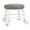 Gray, variant on Compact Rolling Stool: 300lb Capacity, Low Height, Versatile For Garage, Office Home Use