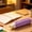 412#Purple, variant on Pencil Shaped Zipper Pencil Case 8.66x2.05x1.77In, Waterproof Easy Clean Secure Zipper Portable Lightweight Build, Stationery Storage Pouch for Office Travel Daily Supply Organization