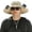 Khaki, variant on Hat with Fans Solar Power, UPF 50+ Wide Brim Sun Shade Bucket, USB Rechargeable Cooling Mesh Cap with Adjustable Strap
