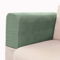thumbnail image 4 of Chair Arm Protectors Sofa Armrest Cover Stretch Armchair Slipcover Protector Elastic Home Office Recliner Couch Loveseat Cloth matcha green, 4 of 7