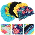 thumbnail image 3 of Gorro de natación para hombre y mujer, gorro de natación de pelo largo, gorro de natación para regalo, 5 uds., 3 of 7