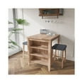thumbnail image 3 of Dawson 36"W Oak Finish Wood 3-PC Counter Height Table Set, 3 of 5