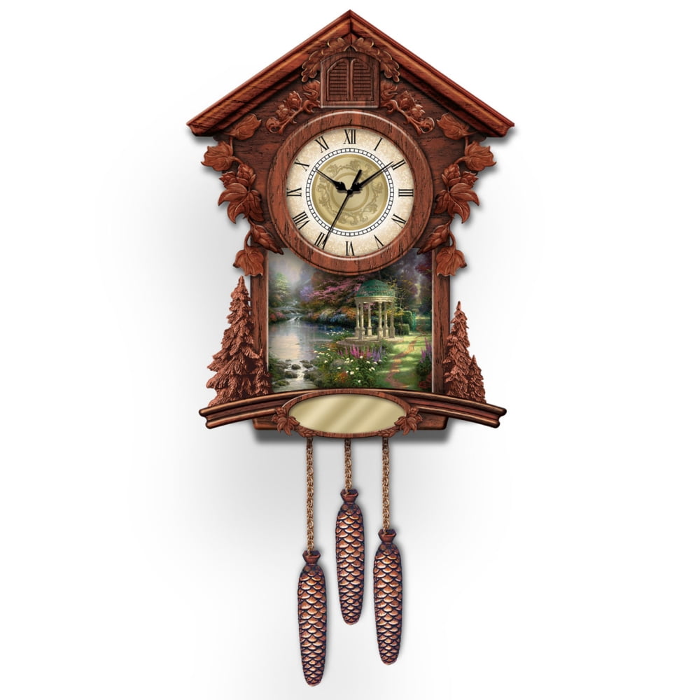 The Bradford Exchange Whitetail Deer Gathering Cuckoo Clock