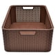 thumbnail image 3 of Paquete De 2 Cajas Organizadoras Duras Tipo Rattan Café, 3 of 5