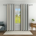 thumbnail image 2 of Aofoto Bedroom Blackout Curtains , Insulation Striped Window Curtains Living Room Curtains 2 Panel , 42"W x 96"L, 2 of 6
