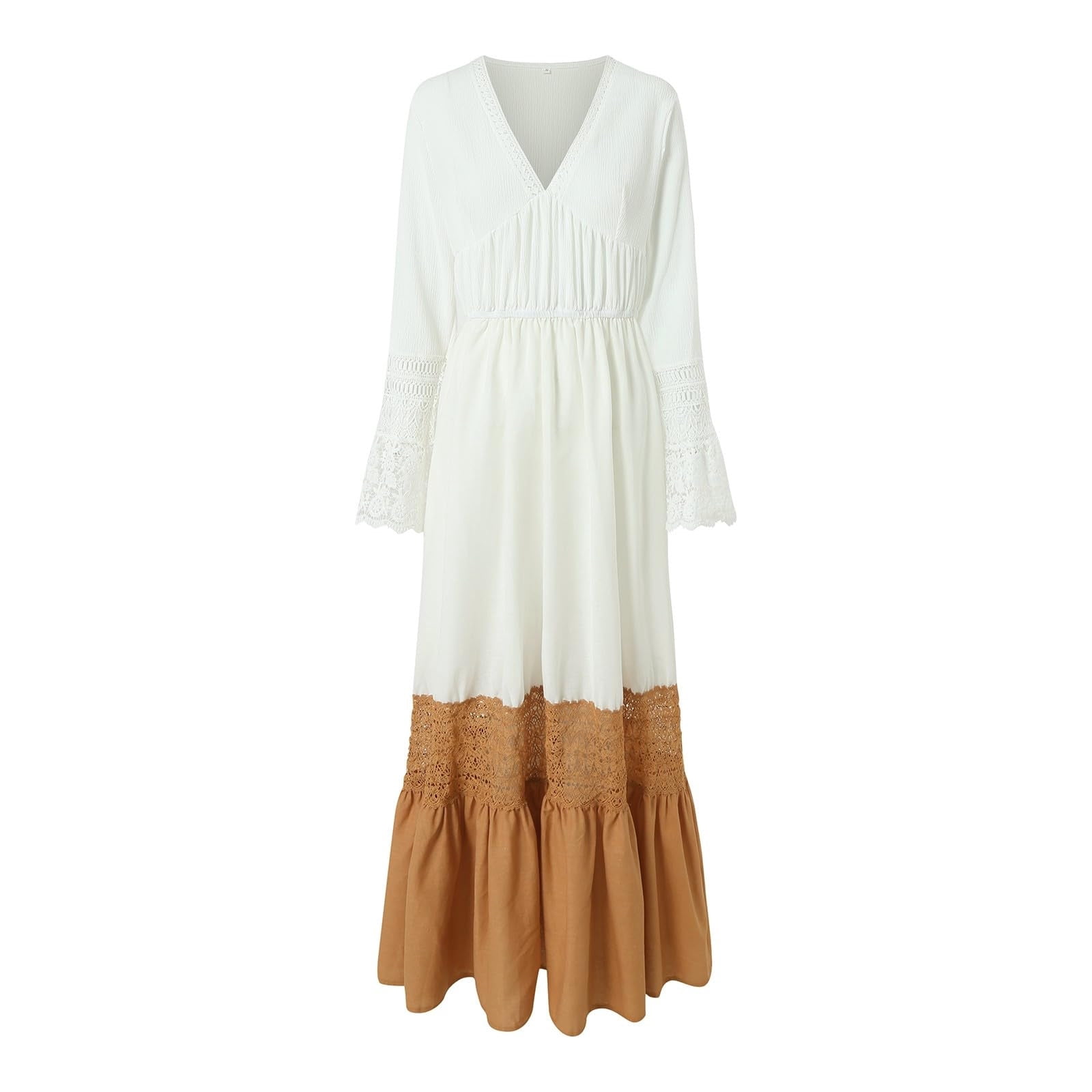 Oplxuo Women's Vintage Short Dress Sexy Strapless Long Sleeve Western Dresses with Adjustable Straps