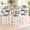 Gray, variant on LinkRomat 7-Piece Dining Table Set for 6 with Faux Leather Chairs, Modern Kitchen & Dining Room Table Set, Rectangular Dinner Table and Chairs for 6 People, Brown
