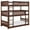 Cherry, variant on Pemberly Row Transitional Wood Triple Twin Bunk Bed in Gray