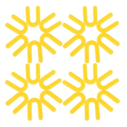 PENIKOKO Yellow U Shape Plastic Tile Spacers 100pcs  Stabilizing Leveling Shims for Home Renovation