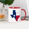 thumbnail image 3 of CafePress - Texas Flag Map Mug - 11 oz Ceramic Mug - Novelty Coffee Tea Cup, 3 of 4