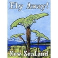 thumbnail image 2 of Got, Jean Pierre 25x32 White Modern Wood Framed Museum Art Print Titled - Fly Away! New Zealand, 2 of 4