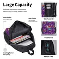 thumbnail image 4 of Disketp Retro 80s Style Mochila Estampada de Gran Capacidad con Lonchera y Estuche, Set de 3 Piezas para Estudiantes, 4 of 7