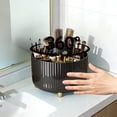 thumbnail image 6 of Lunxisen 3 Pcs Desktop Rotating Makeup Brush Organizer, Cosmetic Storage with Spinning Base, Vanity Desk Dresser Organizer for Brushes Lipstick, Beauty Counter Display Case, 6 of 8