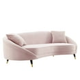 thumbnail image 5 of Modway Echo Performance Velvet Sofa, Multiple Colors, 5 of 8