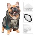 thumbnail image 3 of Fotbe Astronaut Polar Bear Roar Sudadera con Estampado para Perros Pequeños – Suéter con Capucha para Mascotas, Tela Suave de Forro Polar con Bolsillo-Small, 3 of 7
