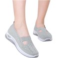 thumbnail image 4 of HeaCare Orthowalk Shoes for Women Orthopedic Arch Support Woven Mesh Breathable Soft Sneakers Slip On Wide Diabetic Footwear, 2025 New Mothers Day Gifts, 4 of 14