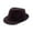 Brown, variant on Miqool Unisex 1920s Pinstripe Classic Structured Gangster Fedora Hat Short Brim Summer Beach Sun Hats Party Costume Panama Cap for Men Women