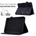 thumbnail image 2 of SaniMore Case for Kindle (6" 11th Generation, 2022 Release) (Model No. C2V2L3), PU leather Embossed Tree with Auto Sleep/Wake Pen Holder Card Slots Flip Folio Wallet Business Cover, Black, 2 of 9