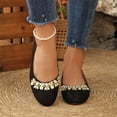 thumbnail image 5 of YOUYEDIAN Flat Shoes for Women Dressy Non Slip Slip on Loafers Spring Summer Business Walking Shoes Casual Closed Toe Orthopedic Shoes (Black), 5 of 6