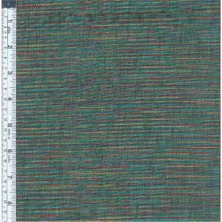 Textile Creations WR-006 Winding Ridge Fabric, Green Multi Ikat With Slub, 15 yd.