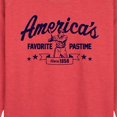 thumbnail image 2 of Instant Message - America's Favorite Pastime - Women's Lightweight French Terry Pullover, 2 of 6