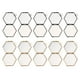 thumbnail image 1 of 10x Moderno Hexágono Colgante de Cristal Imágenes de Metal fotografía Decoración de en hogar, 1 of 9