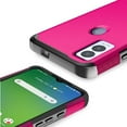 thumbnail image 5 of MK Dual Layer Slim Case for Cricket Magic 5G, Durable Shockproof Impact Resistant Bumper Protective Cover with Tempered Glass Screen Protectors (Hot Pink), 5 of 9