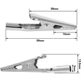 thumbnail image 2 of nipocaio 60 Pieces Metal Alligator Clips, Metal Test Alligator Clips, Metal Wire Alligator Clips, Alligator Alligator Clips, Electric Alligator Clips for Automotive Welding, 2 of 5