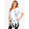 thumbnail image 2 of Roaman's Women's Plus Size Printed Slub Tunic Top, 2 of 5