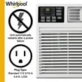 thumbnail image 5 of Whirlpool 8,000 BTU 115-Volt 350 Sq.Ft. Wall Air Conditioner with Remote, White, WHAT081-1AW, 5 of 9