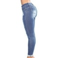 thumbnail image 6 of Delliss Ripped Jeans For Women SlimFit Stretchy Rolled Hem Skinny Denim Pants, 6 of 8