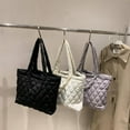 thumbnail image 6 of Kukuzhu Quilted Tote Bag for Women Trendy Purses Puffer Tote Bag Women Aesthetic Tote Bag Puffy Bag Quilted Bags, 6 of 7