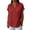 #345-Red, variant on Craaazy Women's Casual Hollow Out Solid Color Spring Summer V-neck Loose Short Sleeve Tops with Button(S-5XL) Gifts