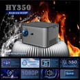 thumbnail image 4 of TFixol Projecteur Portable 4K HY350 avec Android 11.0, 350 Ans Lumen, Résolution 1080P, Écran 150 Pouces, Support AV1, Prise US, Design Compact, 4 of 7