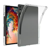 Dteck Clear Case for Samsung Galaxy Tab S9 Plus 12.4 Inch 2023 Release Tablet, Ultra Clear Soft Flexible Transparent TPU Skin Bumper Back Cover Shell for Galaxy Tab S9 SM-X810