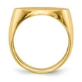 thumbnail image 2 of Solid 14k Yellow Gold Men's Engravable Signet Ring (14mm) - Size 9, 2 of 5