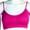 PINK, variant on Seamless Yoga Gym Sports Bra Tank Top Removable Light Bra Pad Straps Crop Blue