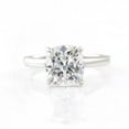 thumbnail image 2 of solitaire jewels 3CT Cushion Moissanite Solitaire Engagement Ring For Women, 10K Yellow Gold, 2 of 8