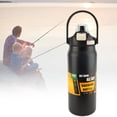 thumbnail image 1 of Botella de Agua aislada Con Pajita, Taza Deportiva de Acero inoxidable 304, Jarra de Termo de Boca Ancha, Asa, Botella de Agua Grande de metal reutilizable para gimnasio y fitness, 1 of 7