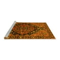 thumbnail image 2 of Ahgly Company Machine Washable Indoor Square Persian Yellow Traditional Area Rugs, 3' Square, 2 of 4