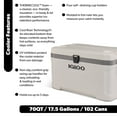 thumbnail image 3 of Igloo 70 QT Latitude Marine Ultra Cooler, White and Moonscape Gray, 3 of 16