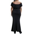 thumbnail image 4 of KVMeteor Robe Maxi Fendue Sans Manches à Épaules Ouvertes Aguichant pour Femme Grande Taille, 4 of 4