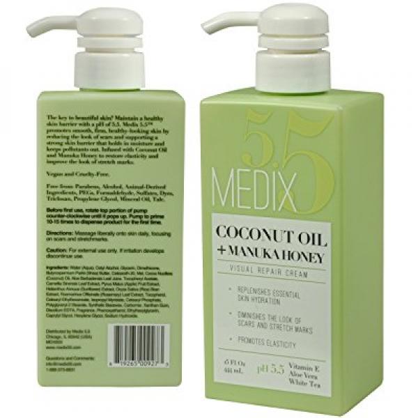 Medix 5.5 Coconut Oil Cream with Manuka Honey. Moisturizing Repair cream rehydrates skin. Great