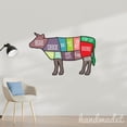 thumbnail image 4 of Handmadetneonsign Cow Cuts Metal Sign, Cow Beef Butcher Shop Metal Light, Beef Meat Shop Wall Decor 67292, 4 of 4