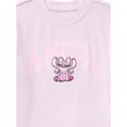thumbnail image 2 of Disney Stitch & Angel Girls Angel Embroidered Graphic Tee and Skort Set, 2-Piece, Sizes 4-16, 2 of 3
