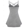 thumbnail image 3 of Tank Top de Encaje con Cordón Combinado en Talla Extra Rosegal  Camisetas sin mangas de talla grande, 3 of 5